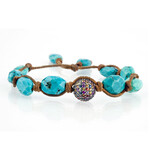 Mina Danielle Turquoise with Multi Sapphire Pave Sphere