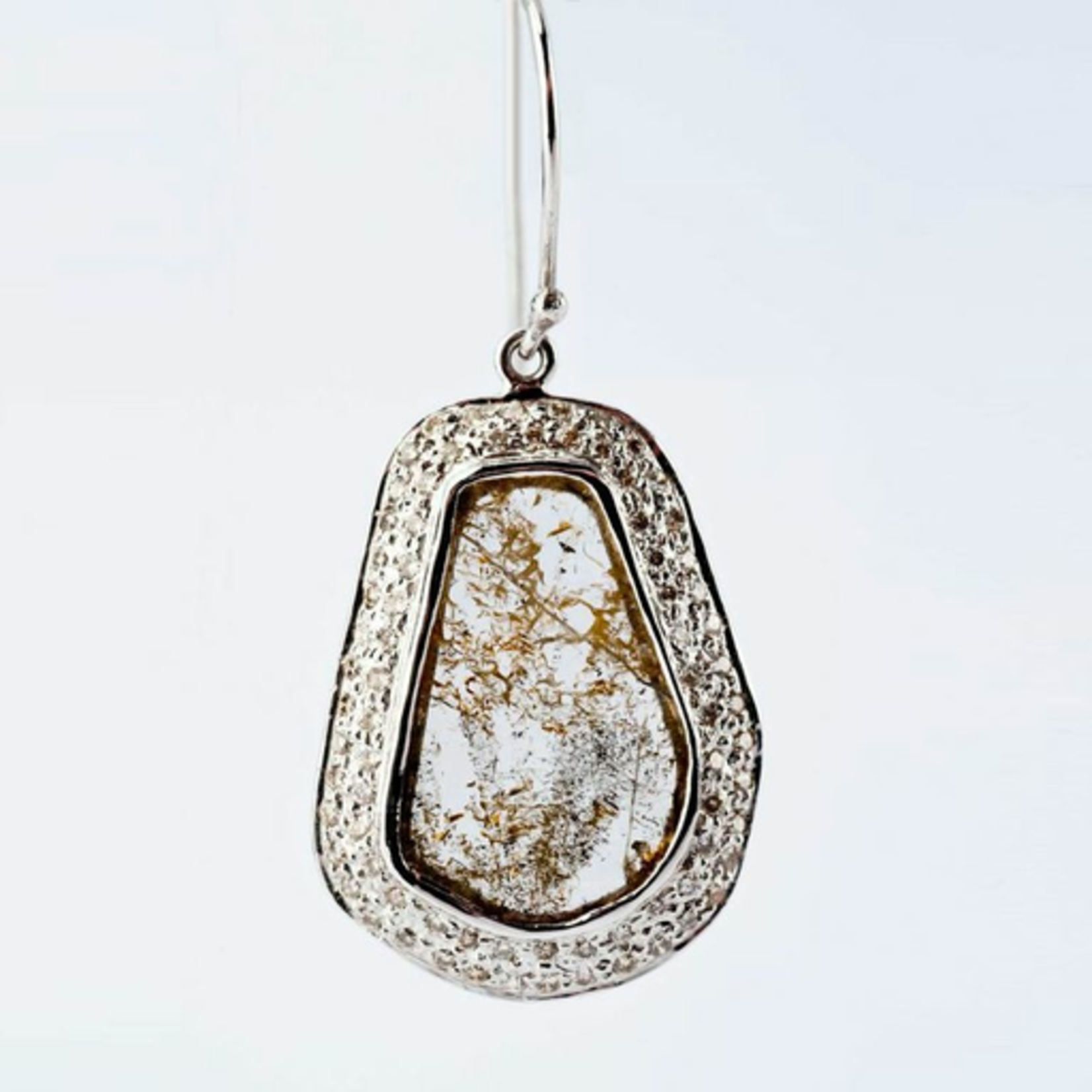 Mina Danielle Slice White Diamond Earrings