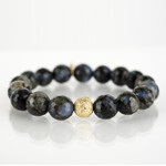 Mina Danielle Faceted Agate with Gold Stardust