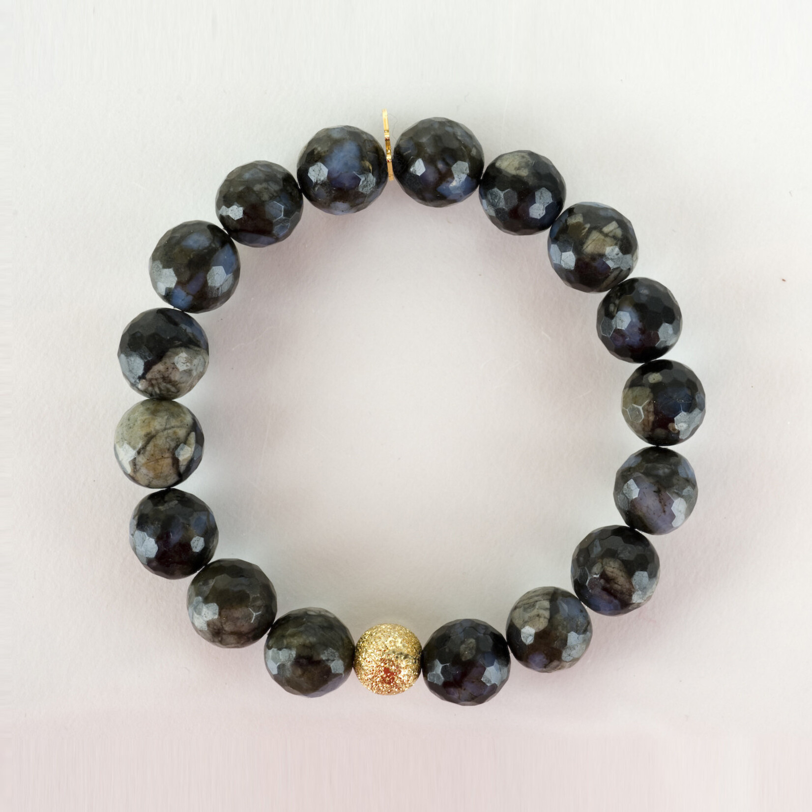 Mina Danielle Faceted Agate with Gold Stardust