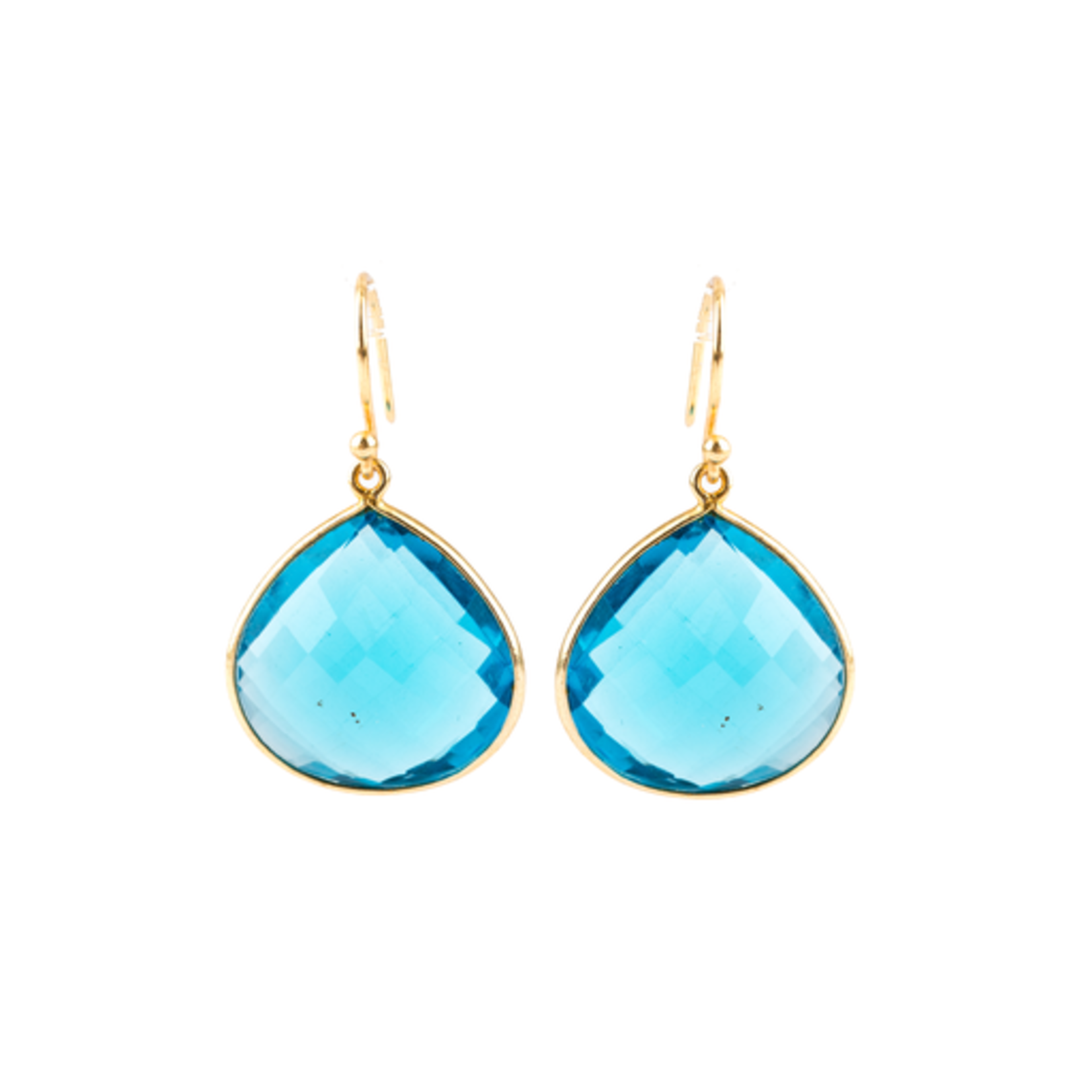 Mina Danielle Blue Quartz Pear shaped Earrings