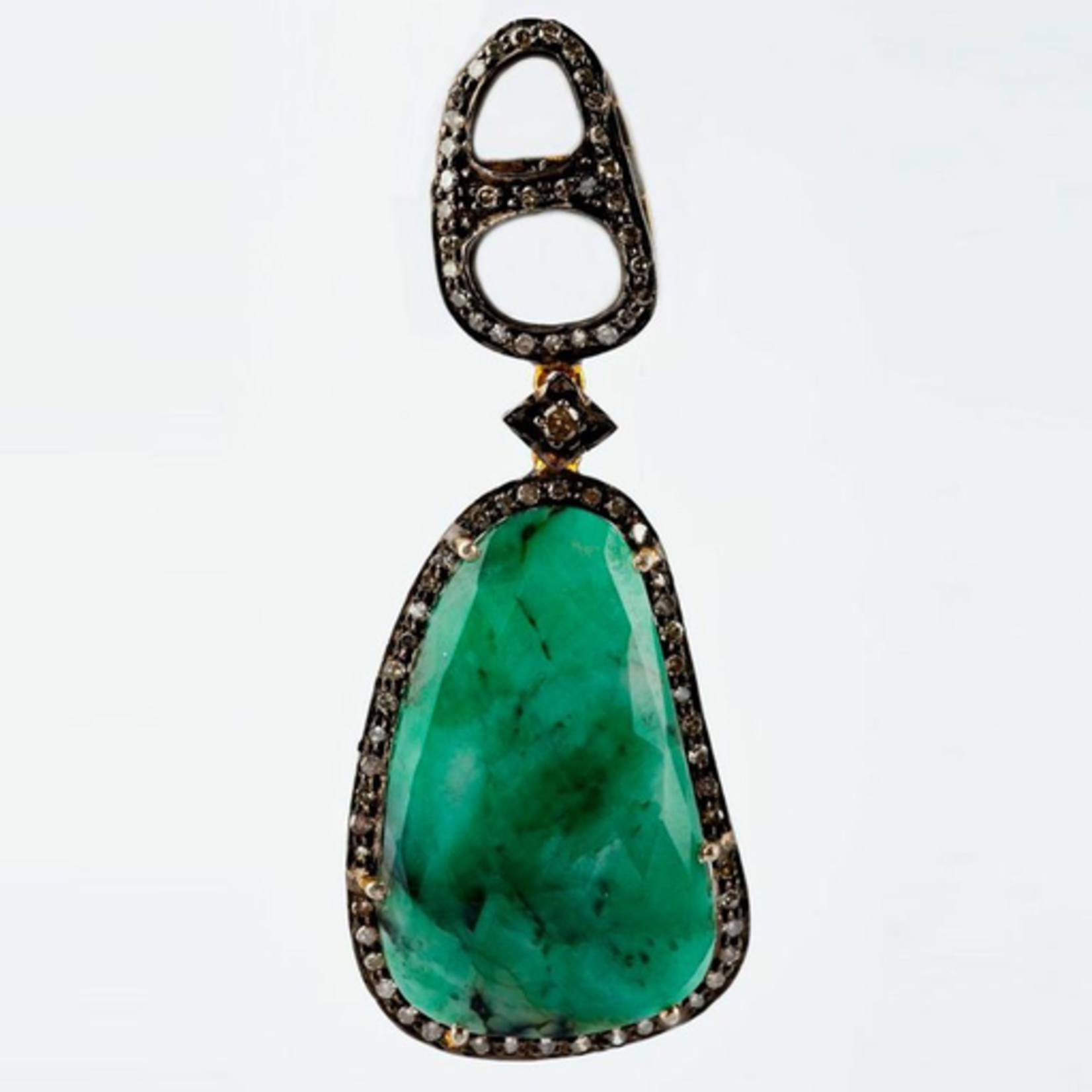 Mina Danielle Emerald & Diamond Earrings