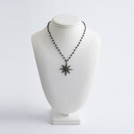 Mina Danielle Sapphire Chain Link with Diamond Sunburst Pendant
