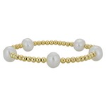 Mina Danielle Gold Pearl Beaded Stacking