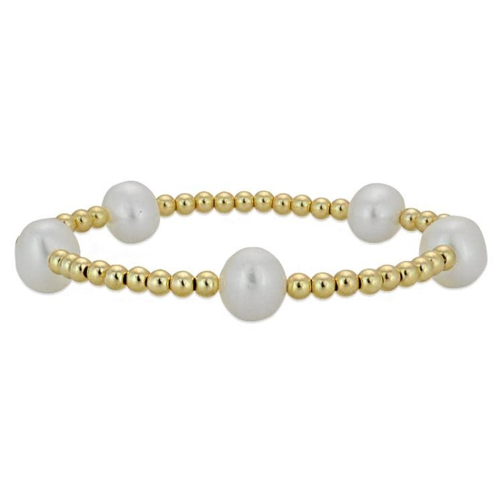 Mina Danielle Gold Pearl Beaded Stacking