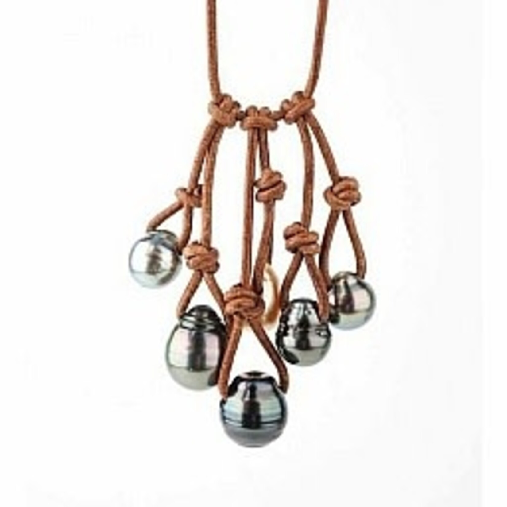 Mina Danielle Multi Tahitian Pearl drop Necklace