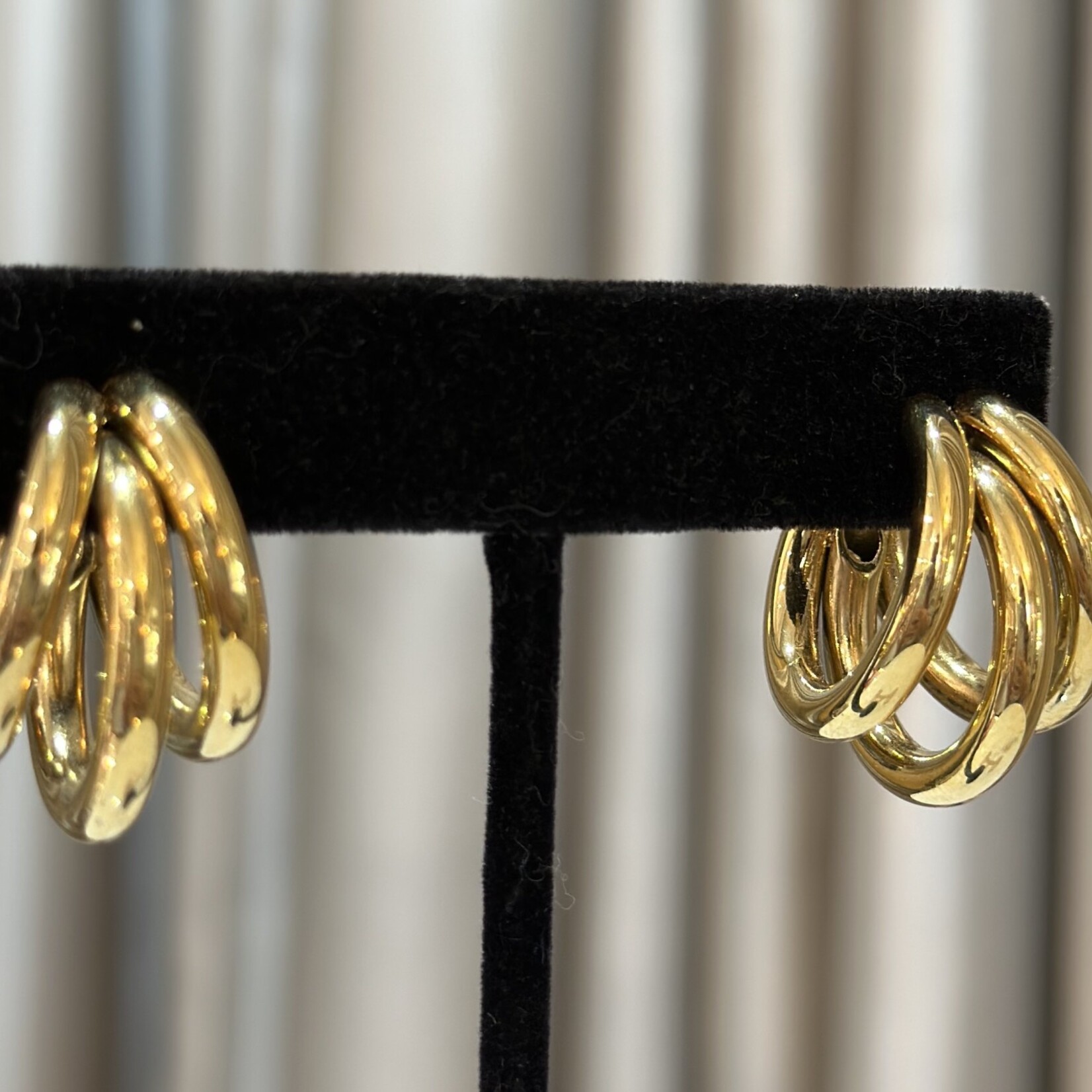 Mina Danielle Big Gold Triple Earrings