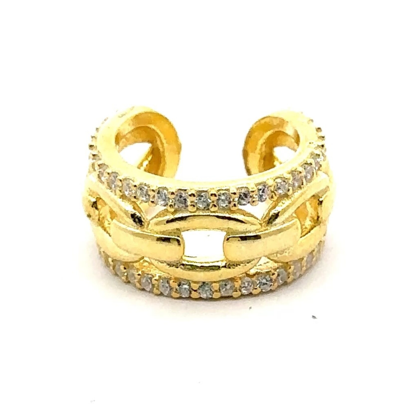 Mina Danielle Gold Pave Chain Ear Cuff