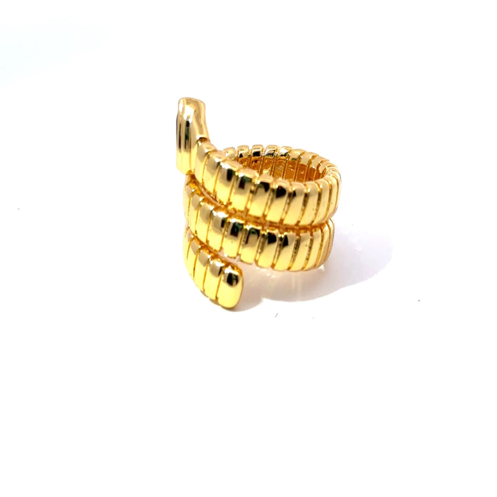 Gold Serpenti Emerald Ring