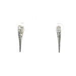 Mina Danielle Long Pave Spike Huggie Earrings