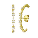 Mina Danielle Gold Pave Guard Earrings