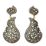 Rose-Cut Diamond Pavé Drop Earrings