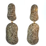 Mina Danielle Double Drop Pavé Diamond Earrings