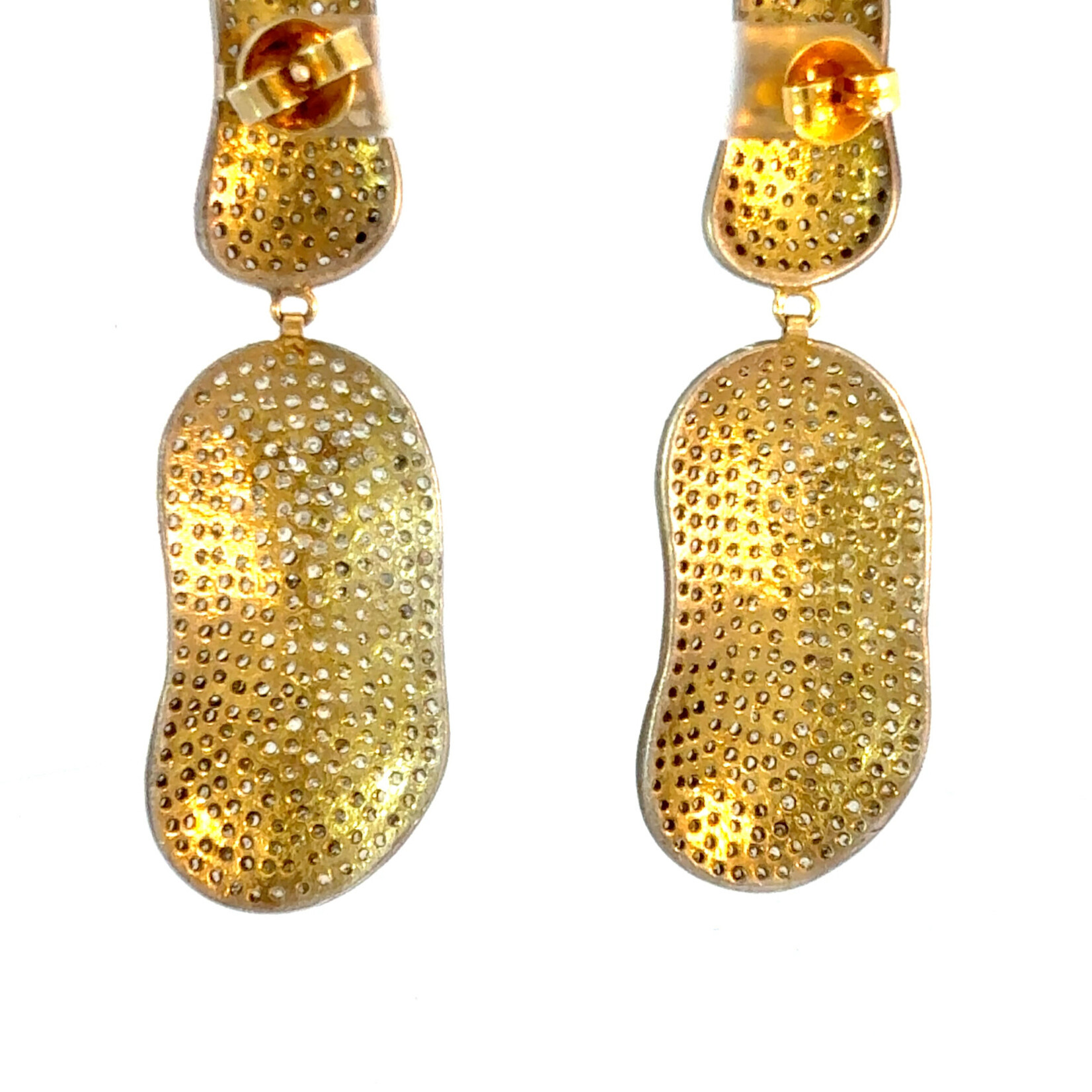 Mina Danielle Double Drop Pavé Diamond Earrings