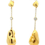 Mina Danielle Gold Baroque Pearl Shaped Drop Earrings