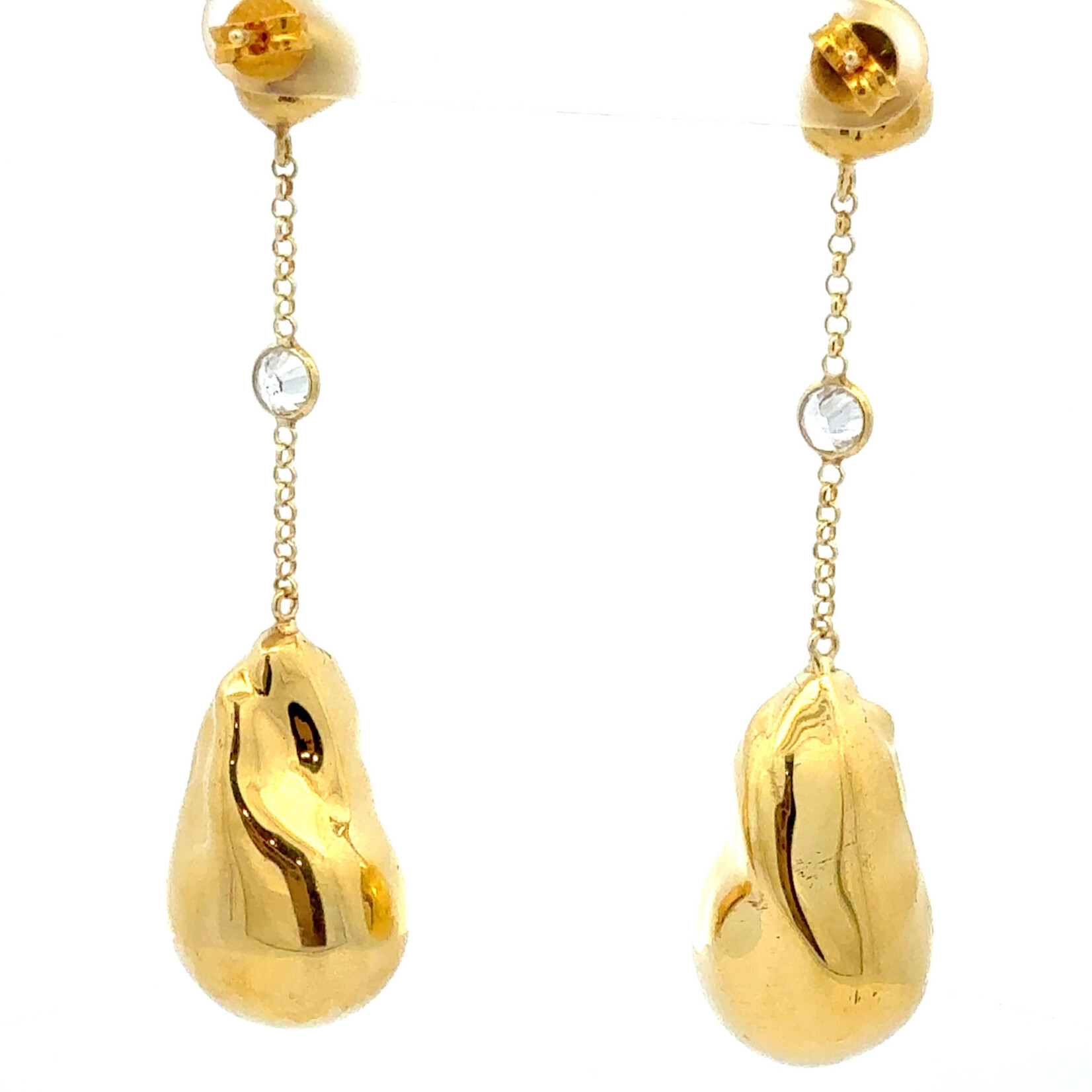 Mina Danielle Gold Baroque Pearl Shaped Drop Earrings