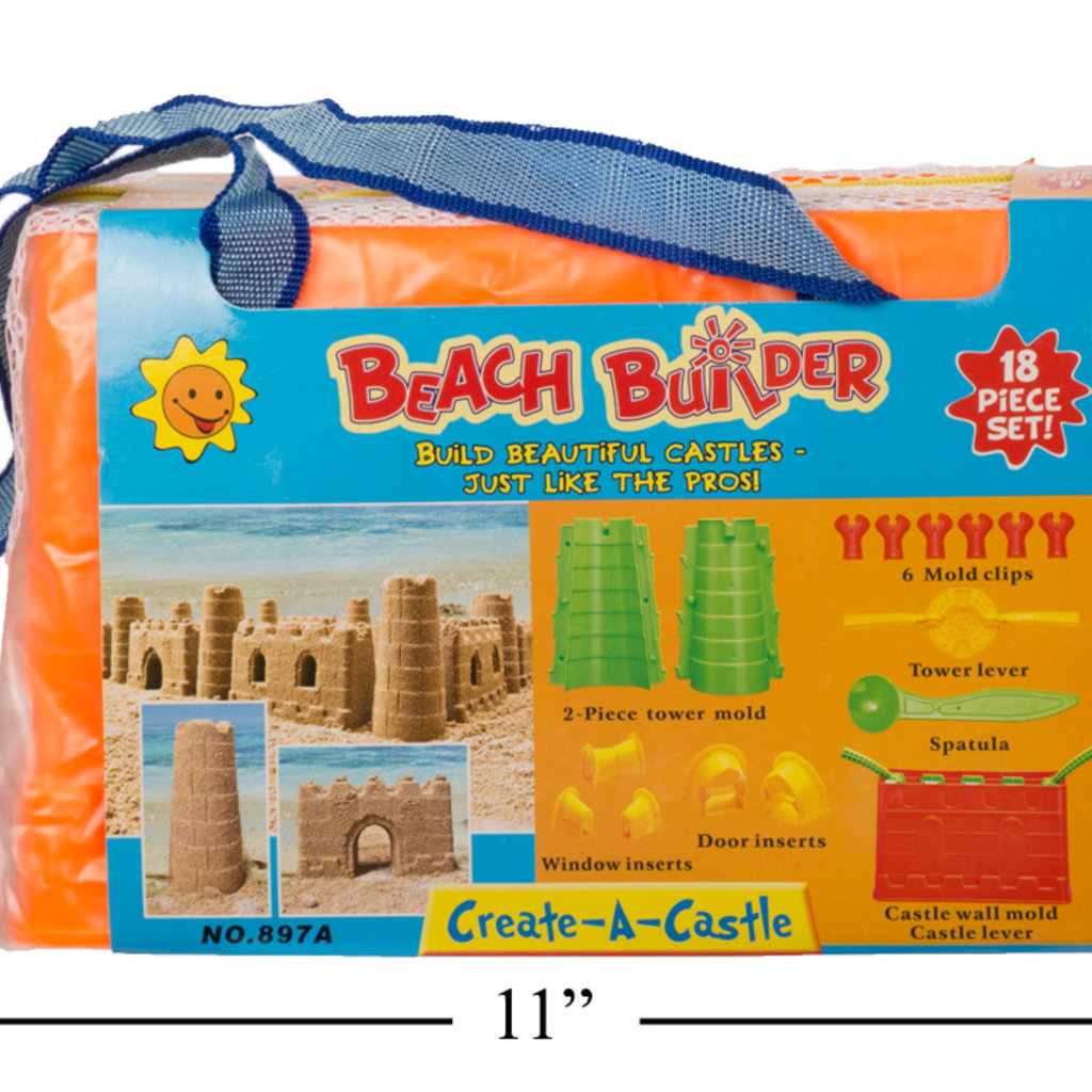 Ensemble De Moules Pour Chateau De Sable 18 Pieces Ojeux