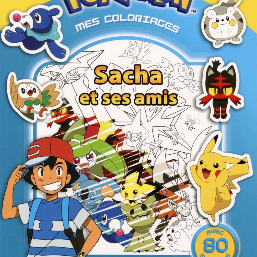 Pokemon Mes Coloriages Sacha Et Ses Amis Ojeux