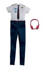 Mattel Barbie -Vêtements de carrière de pilote
