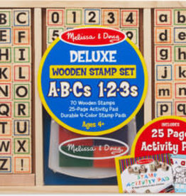 Melissa & Doug estampes alphabets & chiffres en bois