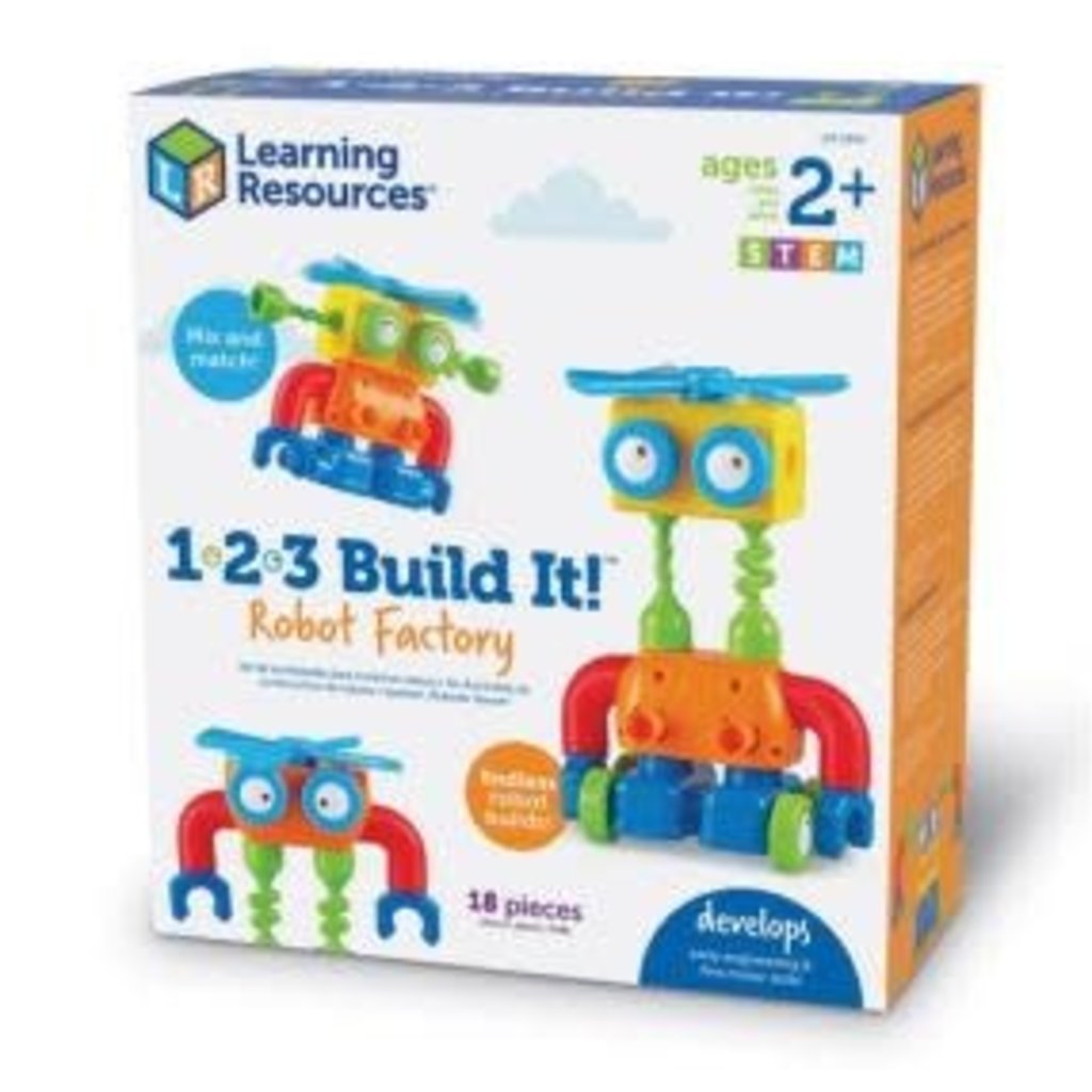 Learning Resources 1-2-3 Construisez-le ! Robot Factory