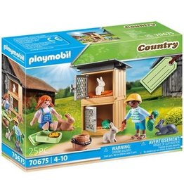 Playmobil 70675 Set cadeau Enfants et lapins