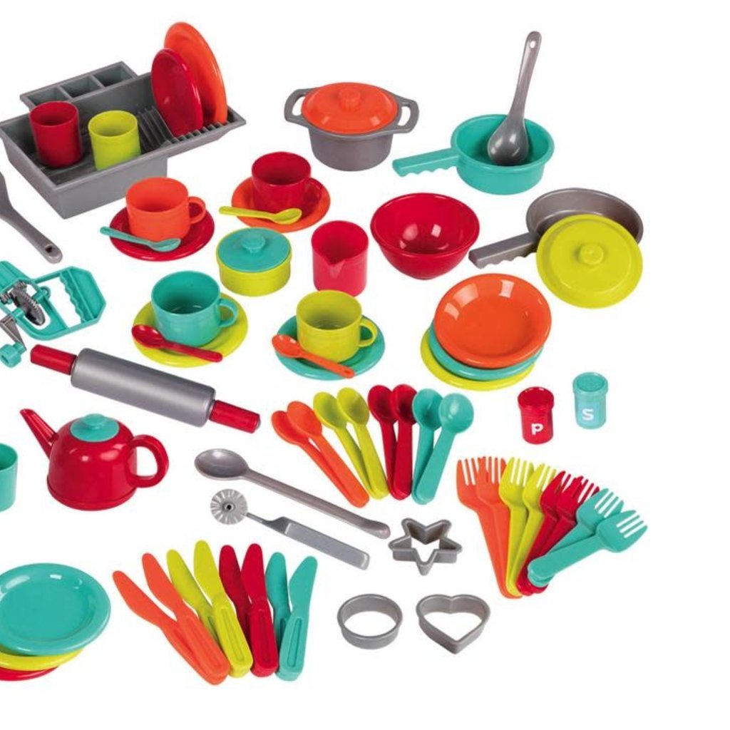 Battat Toys Battat - Ensemble de vaisselle de luxe 71 pièces