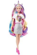 Mattel Barbie Fantasy Hair - Poupée avec cheveux sirène&Licorne