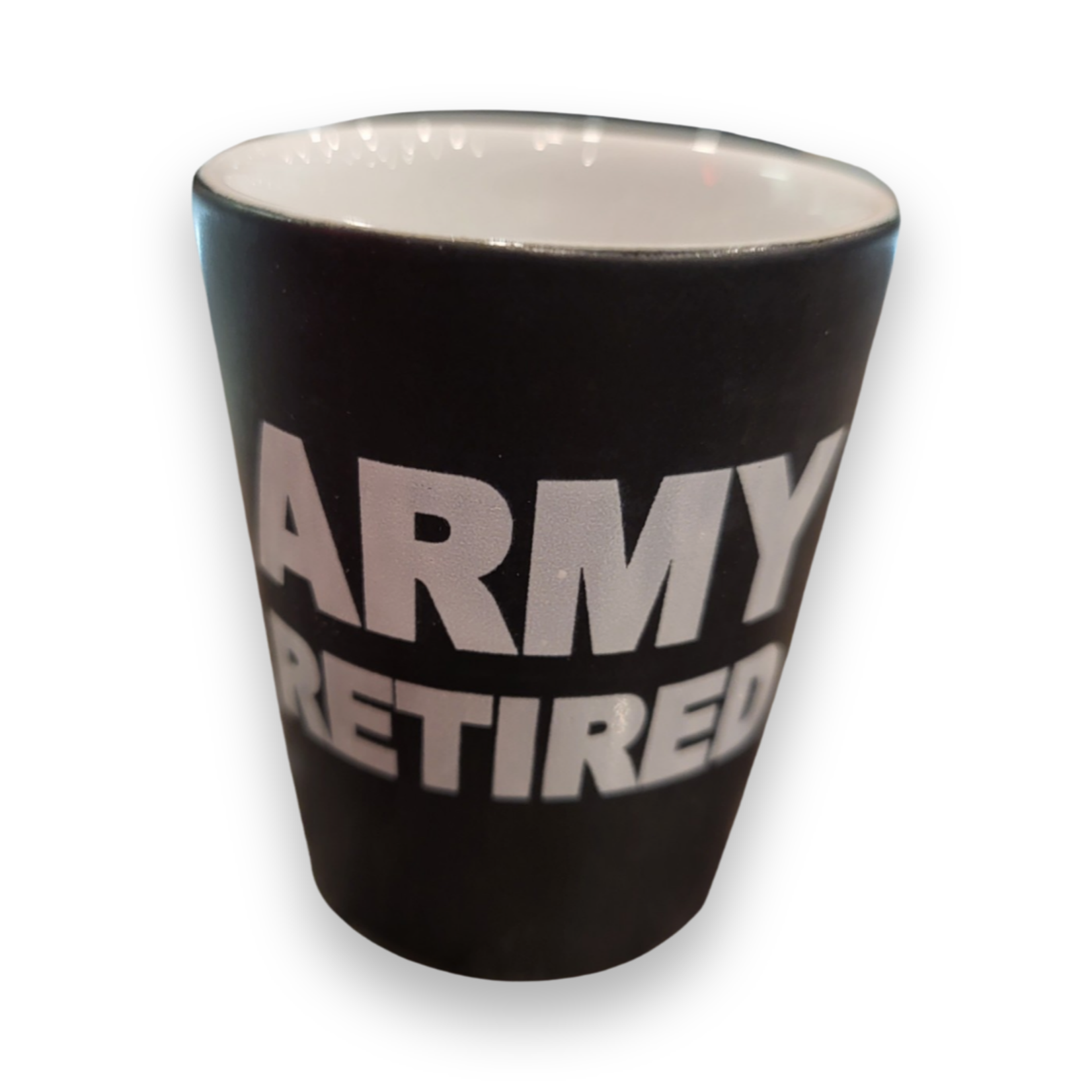 Army Retired Shot Glass