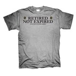 T-shirt Retired Not Expired Lrg