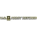 US ARMY RETIRED W/STAR Decal