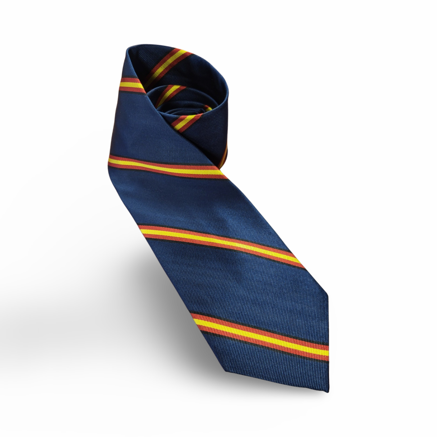 60" Regimental Woven Silk Necktie