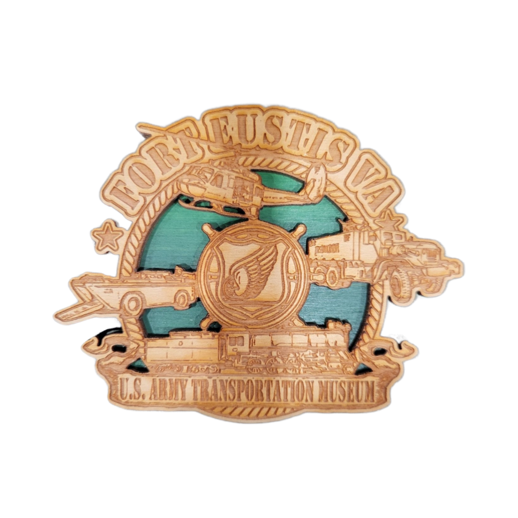 Fort Eustis TC Montage Magnet (Green)