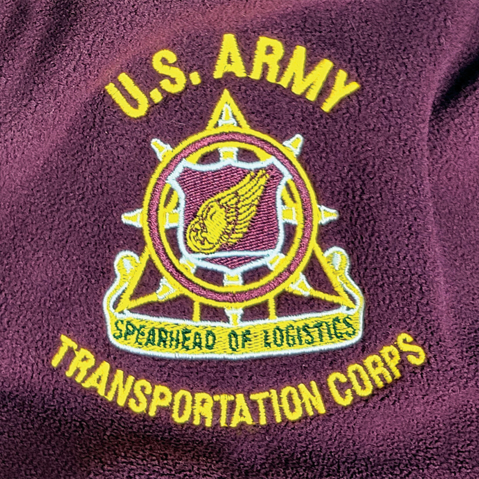 FLEECE, SPEARHEAD, BURGUNDY, L