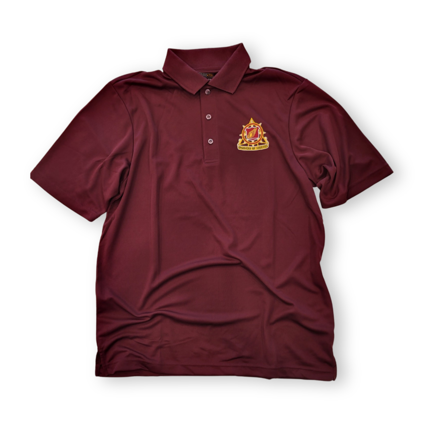 Regimental Polo Burgundy XXL