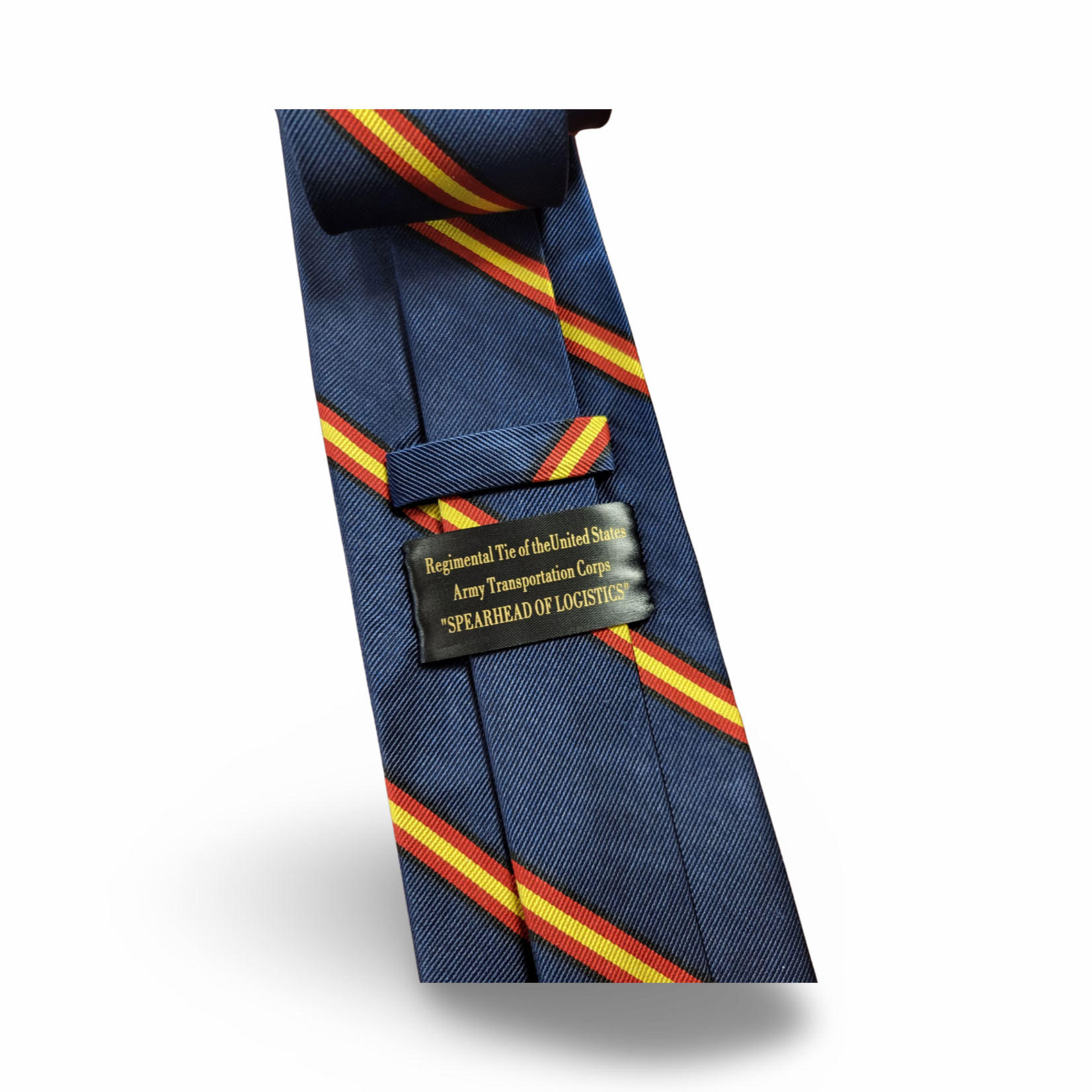 60" Regimental Woven Silk Necktie