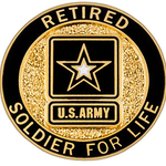 Solider For Life (Retired) Pin