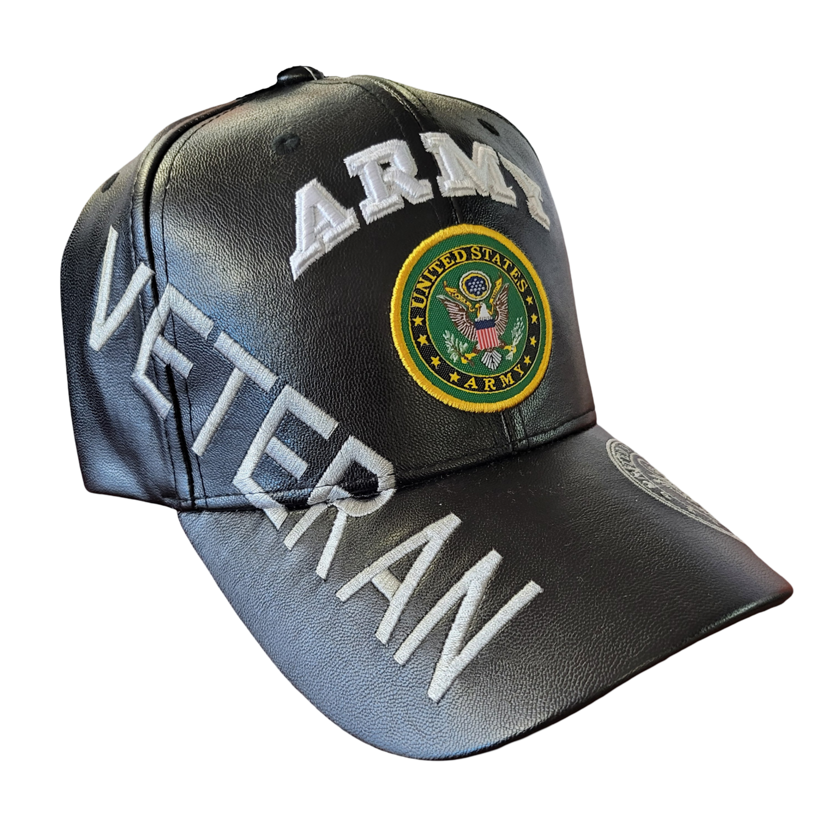 Army Veteran Pleather Cap