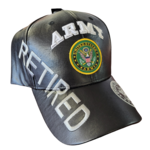 Army Retired Pleather Cap