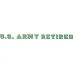 U.S. Army Retired Window Strip