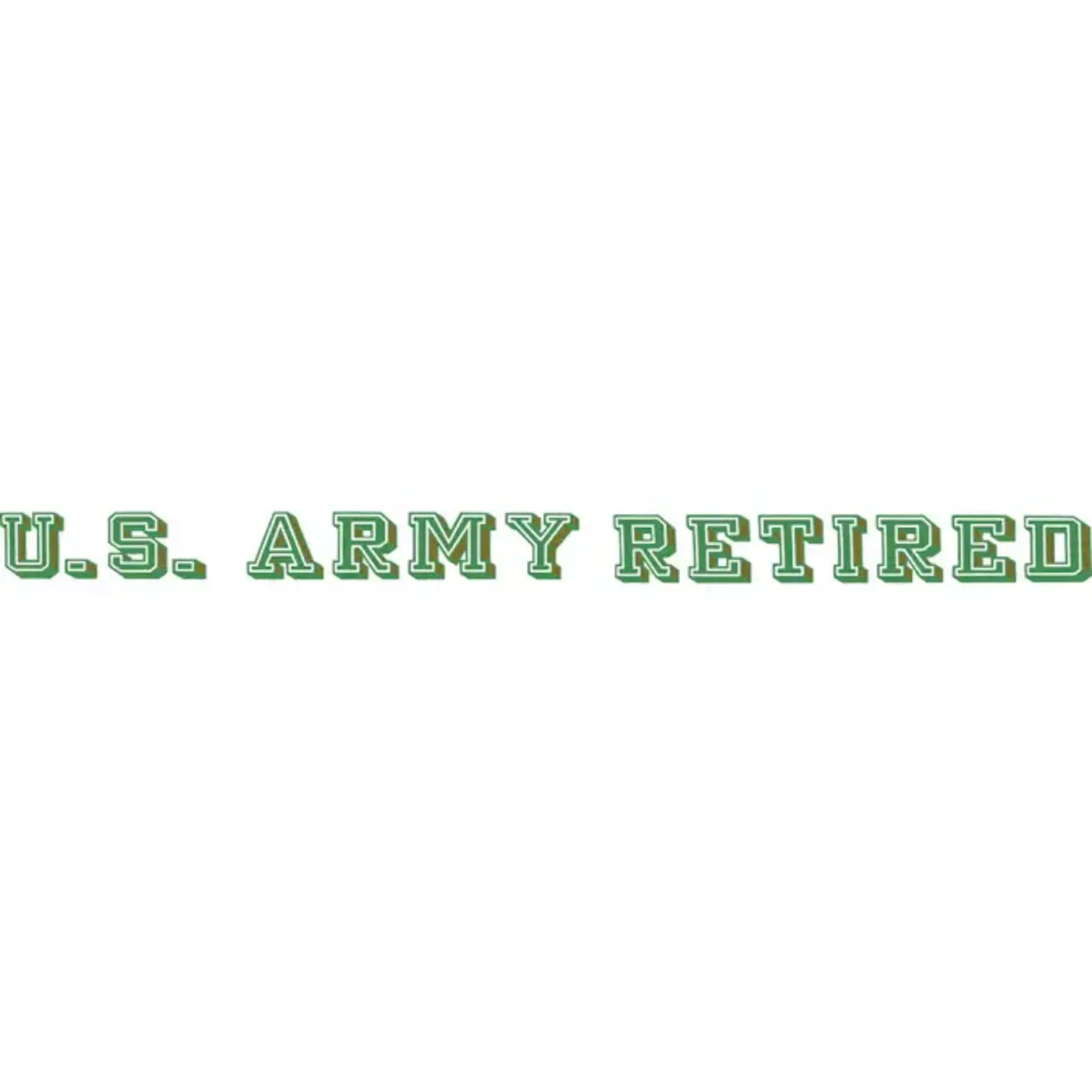 U.S. Army Retired Window Strip