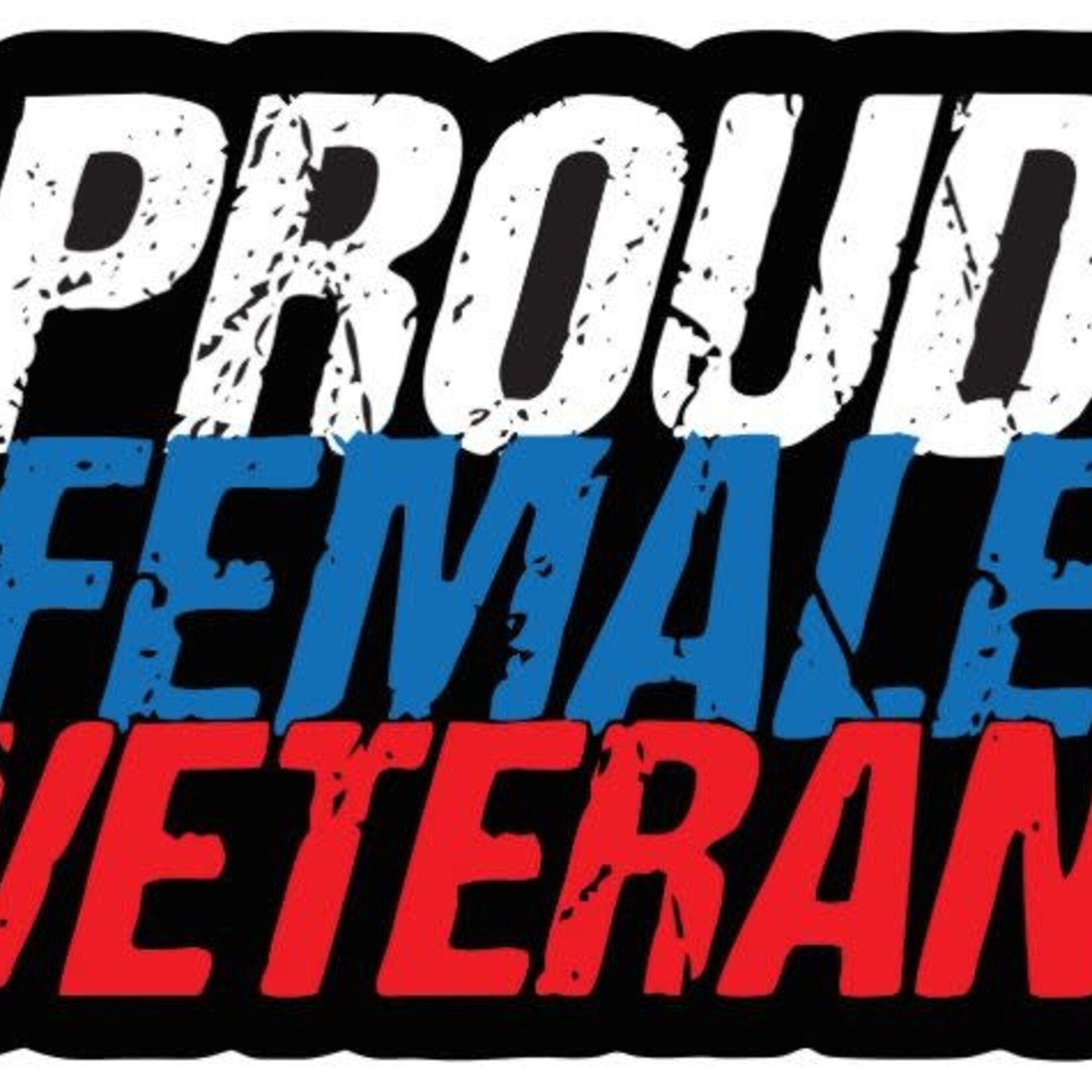 Proud Female Veteran Sticker
