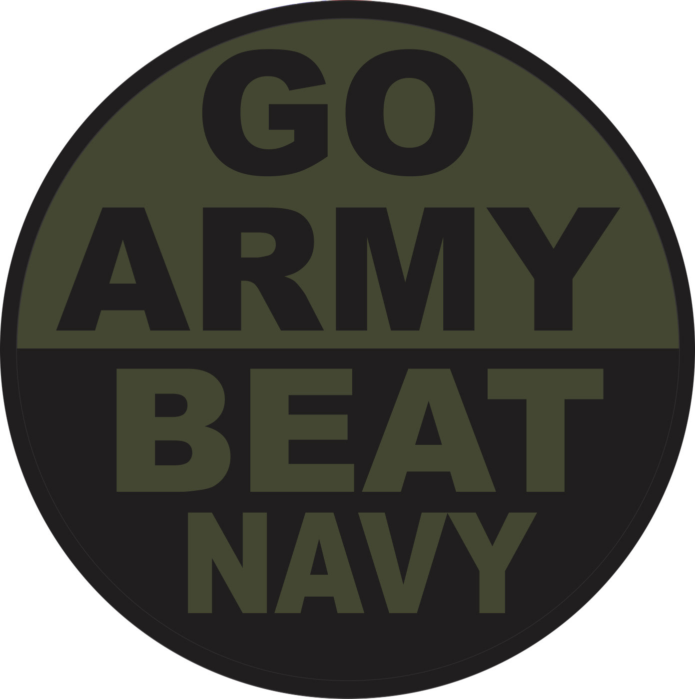 GO ARMY/BEAT NAVY Sticker - ATMF Gift Shop