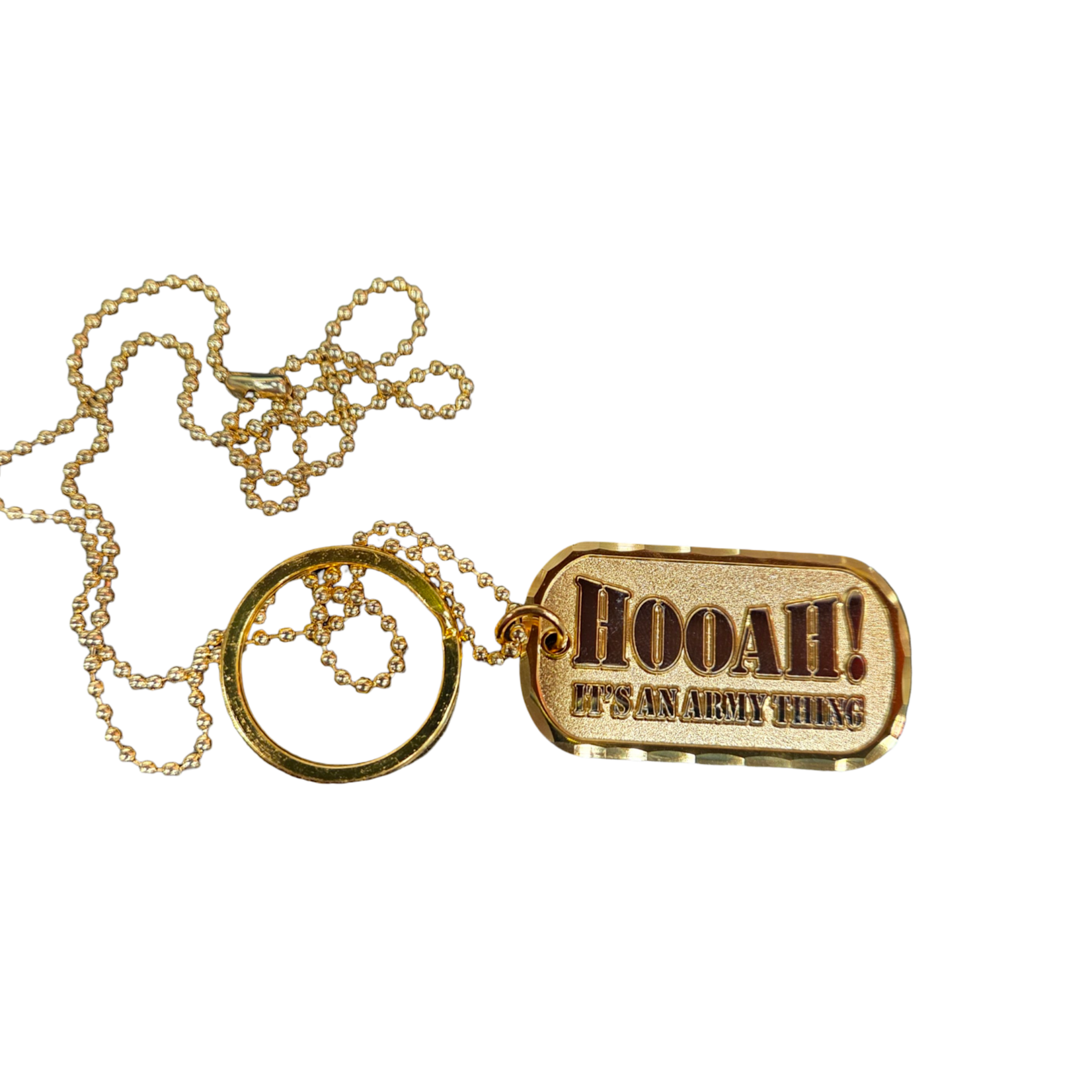 HOOAH Dog tag Keychain/Necklace
