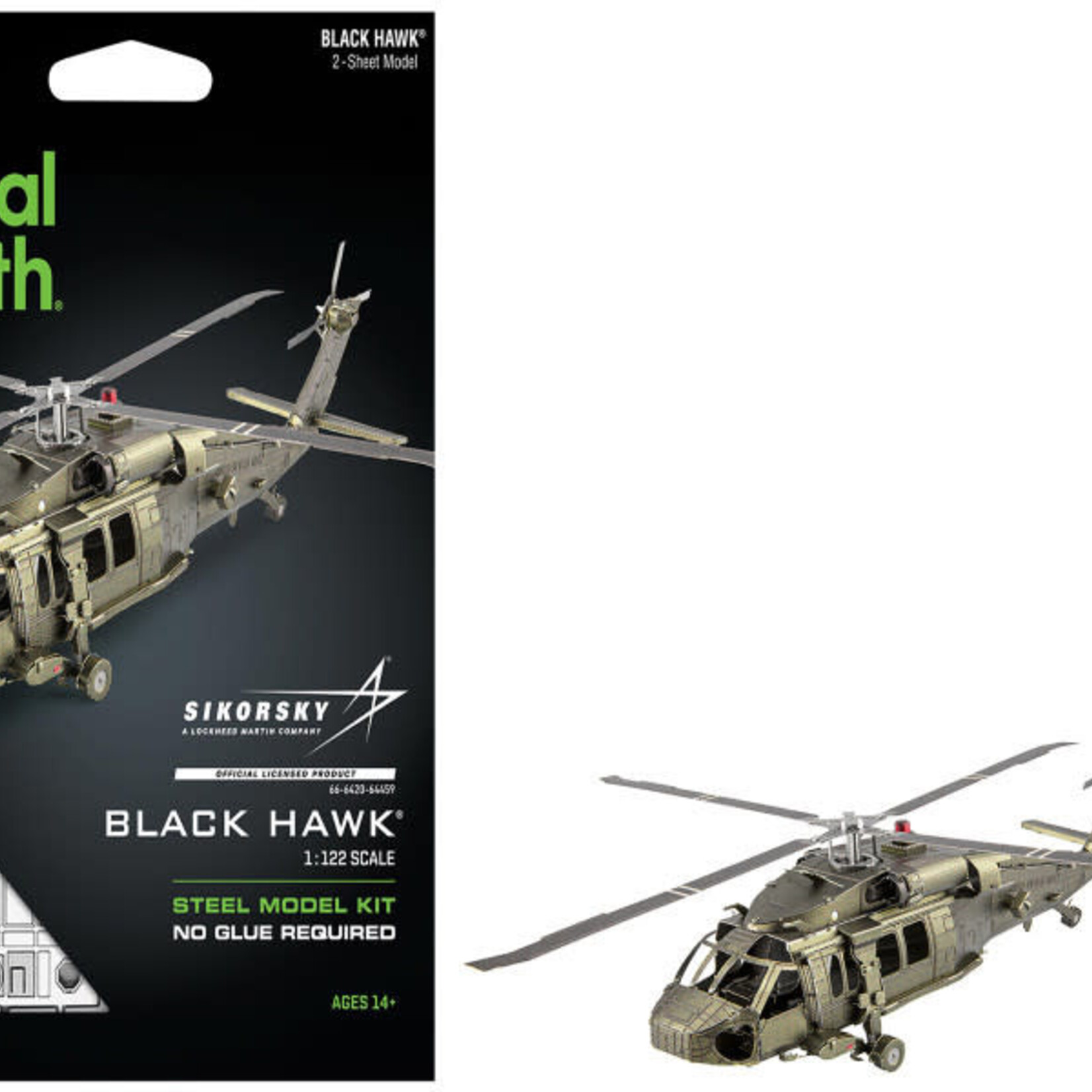 Metal Earth Black Hawk