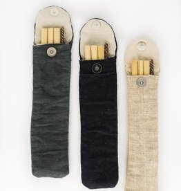Bamboo Straw Set w/Travel pouch
