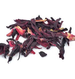 Hibiscus flowers, organic, bulk/oz