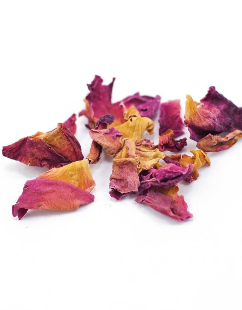 Red Rose Petals, organic, bulk/oz