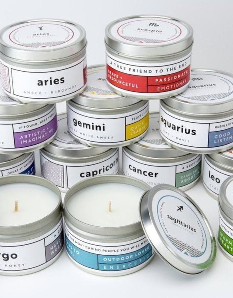 CANCER Zodiac Soy Candle