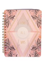 Papaya Spiral Notebook - Solar Bloom